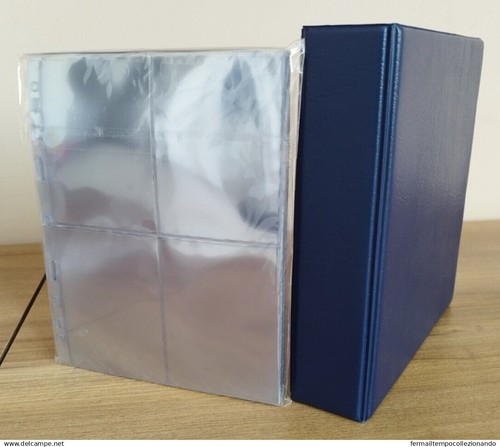 Album raccoglitore blu con - album,